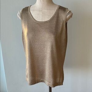 Gold Sleeveless Spanner Top